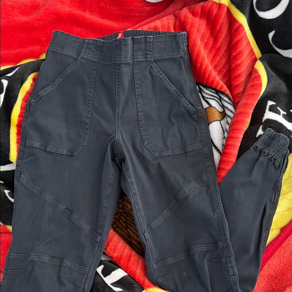 Spanks Black Cargo Pants